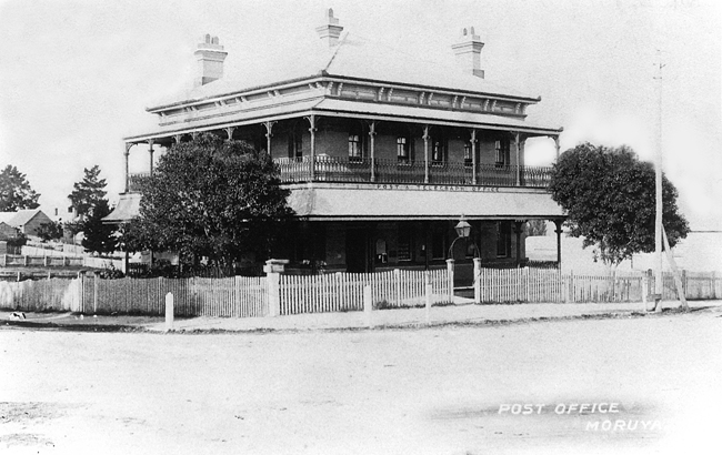 The Post and Telegraph Office, opened in 1887, was a grand civic building in Moruya.