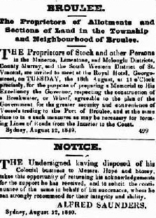 Sydney Gazette, 15 August, 1830
