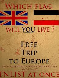 The men and boys of 'the Bay' didn't seem quite so keen to buy a ticket to war.