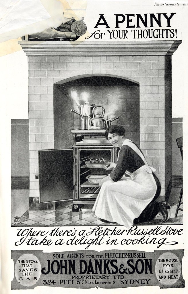 A girl's place was still in the kitchen...