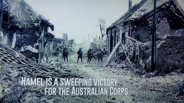 The Battle of Hamel (July1918) was a real turning point in the war.