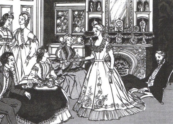 A typical parlour at the time that Ann Howdon