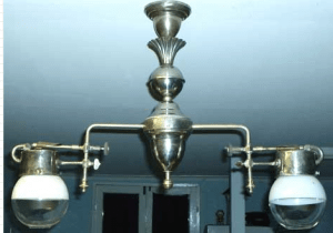 A 'Gloria Light' chandelier of the time.