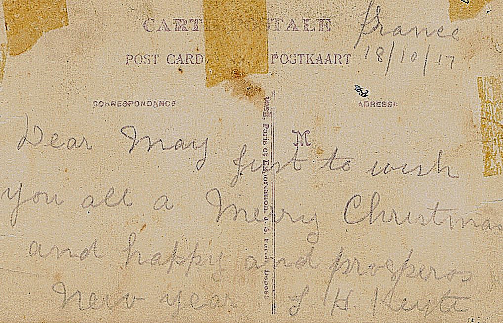 Postcard from France back