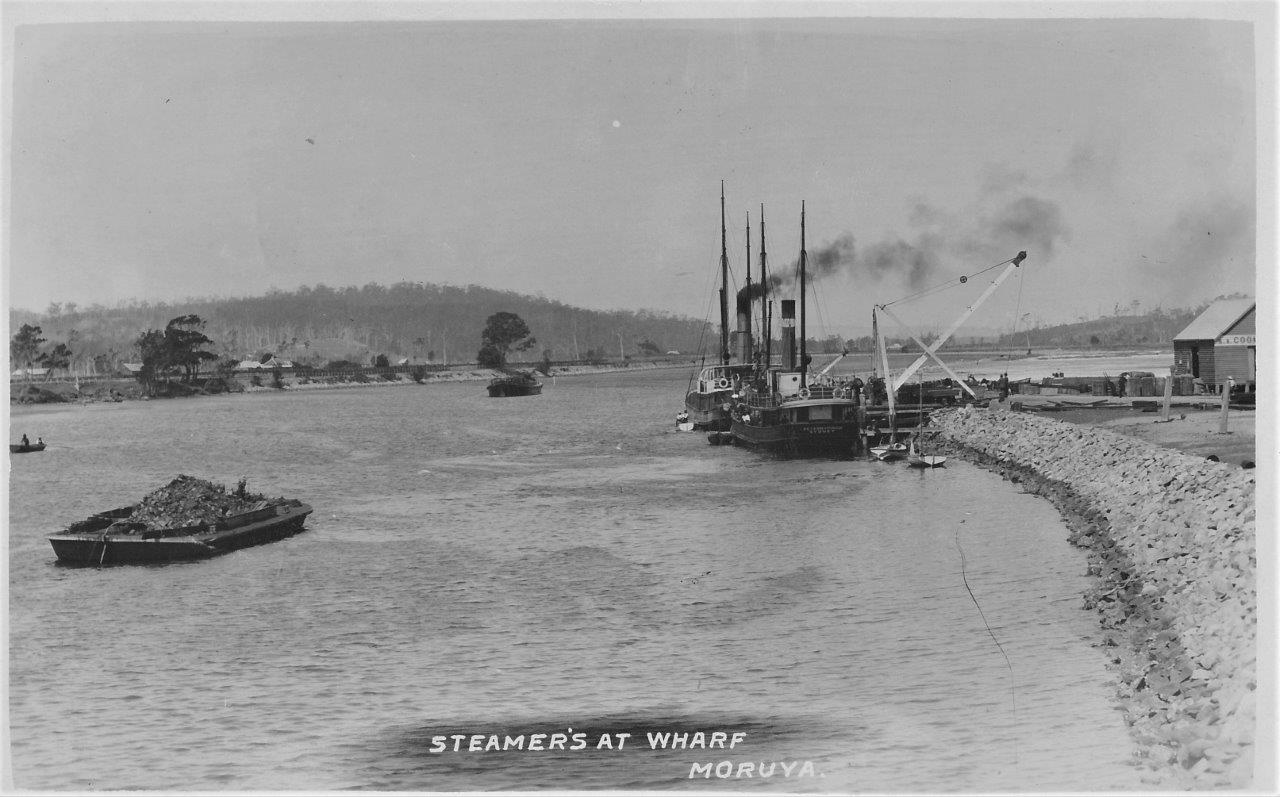 A010-2-15 Two Steamer's at wharf about 1908